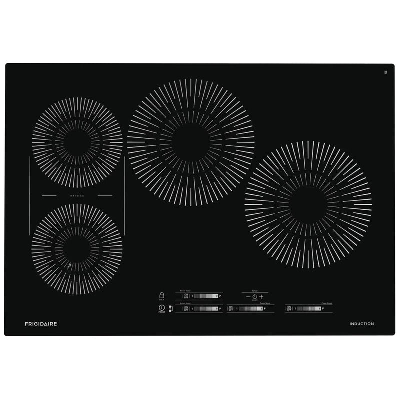 Frigidaire FCCI3027AB Induction Cooktop, 30 inch Exterior Width, 4 Burners, 3,600 W Highest Element, Black colour