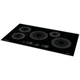 Frigidaire FCCI3627AB Induction Cooktop, 36 inch Exterior Width, 5 Burners, 3,600 W Highest Element, Black colour