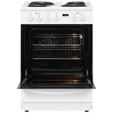 Frigidaire FCFC241CAW Electric Range, 1.9 cu. ft. Capacity, 24 inch Exterior Width, Convection, 4 Burners, Storage Drawer, Manual Clean, 2,400 W Highest Element, White colour