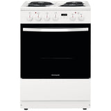 Frigidaire FCFC241CAW Electric Range, 1.9 cu. ft. Capacity, 24 inch Exterior Width, Convection, 4 Burners, Storage Drawer, Manual Clean, 2,400 W Highest Element, White colour