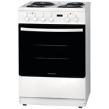 Frigidaire FCFC241CAW Electric Range, 1.9 cu. ft. Capacity, 24 inch Exterior Width, Convection, 4 Burners, Storage Drawer, Manual Clean, 2,400 W Highest Element, White colour