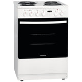 Frigidaire FCFC241CAW Electric Range, 1.9 cu. ft. Capacity, 24 inch Exterior Width, Convection, 4 Burners, Storage Drawer, Manual Clean, 2,400 W Highest Element, White colour