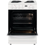 Frigidaire FCFC241CAW Electric Range, 1.9 cu. ft. Capacity, 24 inch Exterior Width, Convection, 4 Burners, Storage Drawer, Manual Clean, 2,400 W Highest Element, White colour