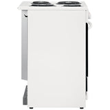 Frigidaire FCFC241CAW Electric Range, 1.9 cu. ft. Capacity, 24 inch Exterior Width, Convection, 4 Burners, Storage Drawer, Manual Clean, 2,400 W Highest Element, White colour