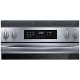 Frigidaire FCFE308CAS Electric Range, 5.3 cu. ft. Capacity, 30 inch Exterior Width, Convection, 5 Burners, Storage Drawer, Self Clean, 3,200 W Highest Element, Stainless Steel colour