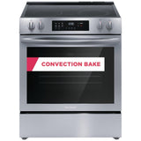 Frigidaire FCFE308CAS Electric Range, 5.3 cu. ft. Capacity, 30 inch Exterior Width, Convection, 5 Burners, Storage Drawer, Self Clean, 3,200 W Highest Element, Stainless Steel colour