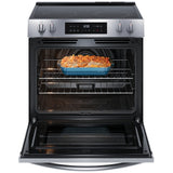 Frigidaire FCFE308CBS Electric Range, 5.3 cu. ft. Capacity, 30 inch Exterior Width, Convection, 5 Burners, Storage Drawer, Air Fry, Steam Clean, 3,500 W Highest Element, Stainless Steel colour, EvenTemp® Burner, Extra Wide Store-More™ Drawer