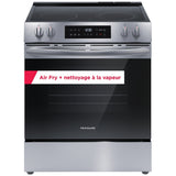 Frigidaire FCFE308CBS Electric Range, 5.3 cu. ft. Capacity, 30 inch Exterior Width, Convection, 5 Burners, Storage Drawer, Air Fry, Steam Clean, 3,500 W Highest Element, Stainless Steel colour, EvenTemp® Burner, Extra Wide Store-More™ Drawer
