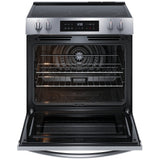 Frigidaire FCFE308CBS Electric Range, 5.3 cu. ft. Capacity, 30 inch Exterior Width, Convection, 5 Burners, Storage Drawer, Air Fry, Steam Clean, 3,500 W Highest Element, Stainless Steel colour, EvenTemp® Burner, Extra Wide Store-More™ Drawer