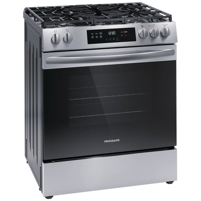 Frigidaire 30" Front Control Gas Ranges with Quick Boil FCFG3062AS