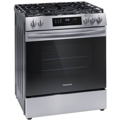 Frigidaire 30" Front Control Gas Ranges with Quick Boil FCFG3062AS