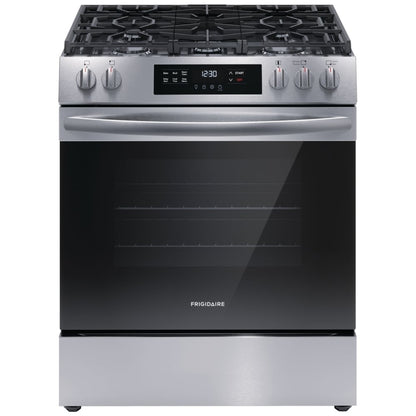Frigidaire 30" Front Control Gas Ranges with Quick Boil FCFG3062AS