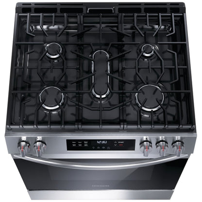 Frigidaire 30" Front Control Gas Ranges with Quick Boil FCFG3062AS