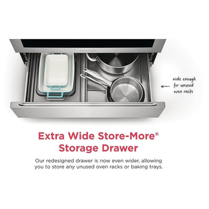 Frigidaire 30" Front Control Gas Ranges with Quick Boil FCFG3062AS