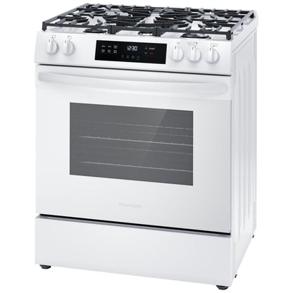 Frigidaire 30" Front Control Gas Ranges with Quick Boil FCFG3062AW