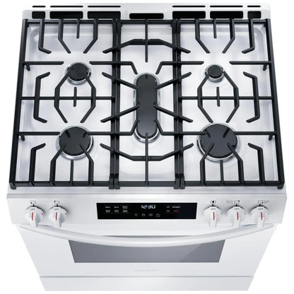Frigidaire 30" Front Control Gas Ranges with Quick Boil FCFG3062AW