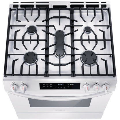 Frigidaire 30" Front Control Gas Ranges with Quick Boil FCFG3062AW