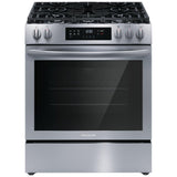 Frigidaire FCFG3083AS Gas Range, 5.1 cu. ft. Capacity, 30 inch Exterior Width, Self Clean, Convection, 5 Burners, Storage Drawer, 18,000 BTU Highest Burner, Stainless Steel colour
