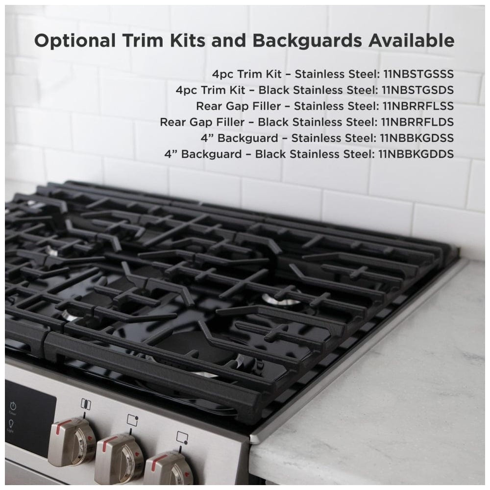 Frigidaire 30" Front Control Gas Ranges with Convection Bake FCFG3083AS