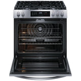 Frigidaire FCFG3083AS Gas Range, 5.1 cu. ft. Capacity, 30 inch Exterior Width, Self Clean, Convection, 5 Burners, Storage Drawer, 18,000 BTU Highest Burner, Stainless Steel colour