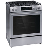 Frigidaire FCFG3083AS Gas Range, 5.1 cu. ft. Capacity, 30 inch Exterior Width, Self Clean, Convection, 5 Burners, Storage Drawer, 18,000 BTU Highest Burner, Stainless Steel colour