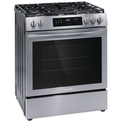 Frigidaire 30" Front Control Gas Ranges with Convection Bake FCFG3083AS