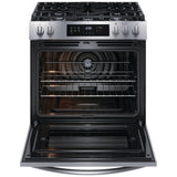 Frigidaire FCFG3083AS Gas Range, 5.1 cu. ft. Capacity, 30 inch Exterior Width, Self Clean, Convection, 5 Burners, Storage Drawer, 18,000 BTU Highest Burner, Stainless Steel colour