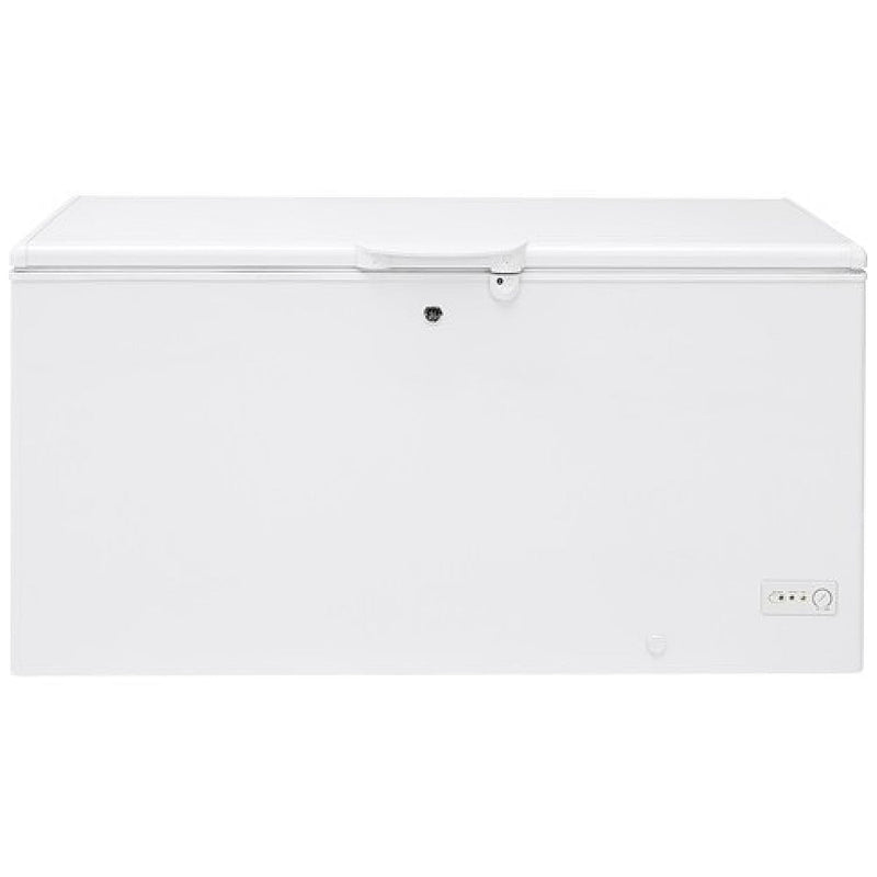 GE FCM16SLWW Chest Freezer, 65 inch Width, 15.7 cu. ft. Capacity, Manual, Interior Light (Freezer), White colour