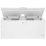 GE FCM22DLWW Chest Freezer, 74 inch Width, 21.7 cu. ft. Capacity, Manual, ENERGY STAR Certified, Interior Light (Freezer), White colour