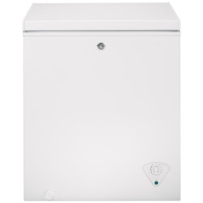 GE FCM5STWW Chest Freezer, 24.75 inch Width, 5.1 cu. ft. Capacity