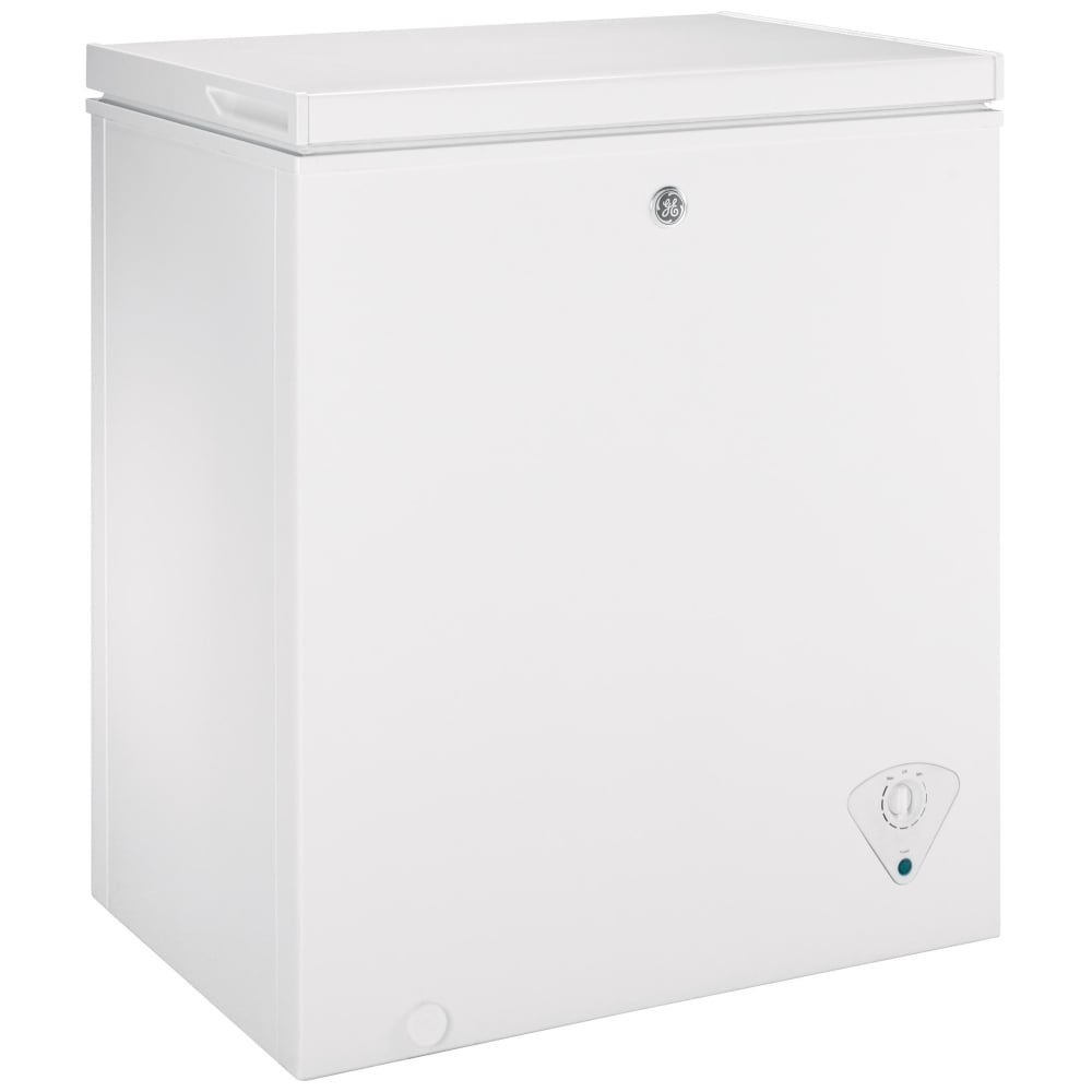 GE FCM5STWW Chest Freezer, 24.75 inch Width, 5.1 cu. ft. Capacity