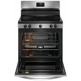 Frigidaire FCRE305CBS Electric Range, 5.3 cu. ft. Capacity, 30 inch Exterior Width, 5 Burners, Storage Drawer, Manual Clean, 3,000 W Highest Element, Stainless Steel colour