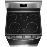 Frigidaire FCRE305CBS Electric Range, 5.3 cu. ft. Capacity, 30 inch Exterior Width, 5 Burners, Storage Drawer, Manual Clean, 3,000 W Highest Element, Stainless Steel colour