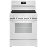 Frigidaire FCRE305CBW Electric Range, 5.3 cu. ft. Capacity, 30 inch Exterior Width, 5 Burners, Storage Drawer, Manual Clean, 3,000 W Highest Element, White colour