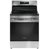 Frigidaire FCRE306CAS Electric Range, 5.3 cu. ft. Capacity, 30 inch Exterior Width, 5 Burners, Storage Drawer, Steam Clean, 3,200 W Highest Element, Stainless Steel colour