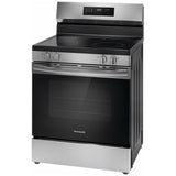 Frigidaire FCRE306CAS Electric Range, 5.3 cu. ft. Capacity, 30 inch Exterior Width, 5 Burners, Storage Drawer, Steam Clean, 3,200 W Highest Element, Stainless Steel colour
