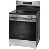 Frigidaire FCRE306CAS Electric Range, 5.3 cu. ft. Capacity, 30 inch Exterior Width, 5 Burners, Storage Drawer, Steam Clean, 3,200 W Highest Element, Stainless Steel colour