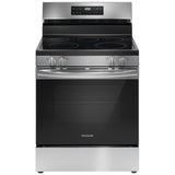Frigidaire FCRE306CAS Electric Range, 5.3 cu. ft. Capacity, 30 inch Exterior Width, 5 Burners, Storage Drawer, Steam Clean, 3,200 W Highest Element, Stainless Steel colour