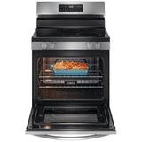 Frigidaire FCRE306CAS Electric Range, 5.3 cu. ft. Capacity, 30 inch Exterior Width, 5 Burners, Storage Drawer, Steam Clean, 3,200 W Highest Element, Stainless Steel colour