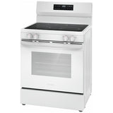 Frigidaire FCRE306CAW Electric Range, 5.3 cu. ft. Capacity, 30 inch Exterior Width, 5 Burners, Storage Drawer, Steam Clean, 3,200 W Highest Element, White colour
