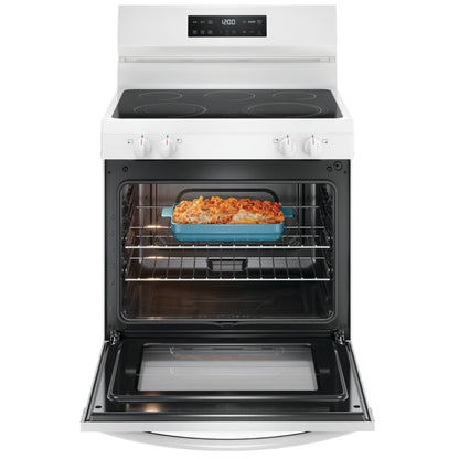 Frigidaire 30" Electric Ranges with the EvenTemp FCRE306CAW
