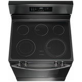 Frigidaire FCRE308CAD Electric Range, 5.3 cu. ft. Capacity, 30 inch Exterior Width, Convection, 5 Burners, Storage Drawer, Self Clean, 3,200 W Highest Element, Black Stainless Steel colour