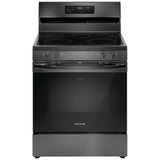 Frigidaire FCRE308CAD Electric Range, 5.3 cu. ft. Capacity, 30 inch Exterior Width, Convection, 5 Burners, Storage Drawer, Self Clean, 3,200 W Highest Element, Black Stainless Steel colour