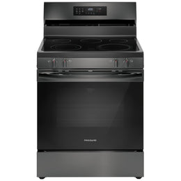 Frigidaire FCRE308CAD Electric Range, 5.3 cu. ft. Capacity, 30 inch Exterior Width, Convection, 5 Burners, Storage Drawer, Self Clean, 3,200 W Highest Element, Black Stainless Steel colour