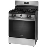 Frigidaire FCRG3052BS Gas Range, 5.1 cu. ft. Capacity, 30 inch Exterior Width, Manual Clean, 5 Burners, Storage Drawer, 18,000 BTU Highest Burner, Stainless Steel colour