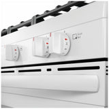 Frigidaire FCRG3052BW Gas Range, 5.1 cu. ft. Capacity, 30 inch Exterior Width, Manual Clean, 5 Burners, Storage Drawer, 18,000 BTU Highest Burner, White colour