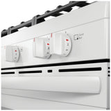 Frigidaire FCRG3052BW Gas Range, 5.1 cu. ft. Capacity, 30 inch Exterior Width, Manual Clean, 5 Burners, Storage Drawer, 18,000 BTU Highest Burner, White colour