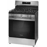 Frigidaire FCRG3062AS Gas Range, 5.1 cu. ft. Capacity, 30 inch Exterior Width, Manual Clean, 5 Burners, Storage Drawer, 18,000 BTU Highest Burner, Stainless Steel colour