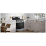 Frigidaire FCRG3062AS Gas Range, 5.1 cu. ft. Capacity, 30 inch Exterior Width, Manual Clean, 5 Burners, Storage Drawer, 18,000 BTU Highest Burner, Stainless Steel colour