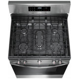 Frigidaire FCRG3062AS Gas Range, 5.1 cu. ft. Capacity, 30 inch Exterior Width, Manual Clean, 5 Burners, Storage Drawer, 18,000 BTU Highest Burner, Stainless Steel colour